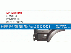 叶子板,81615100277,丹阳市曼卡汽车部件有限公司