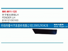 81612100163,叶子板长条短,丹阳市曼卡汽车部件有限公司
