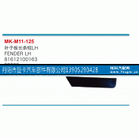 81612100163,叶子板长条短,丹阳市曼卡汽车部件有限公司