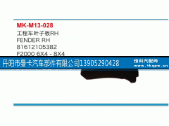 81612105382,工程车叶子板,丹阳市曼卡汽车部件有限公司