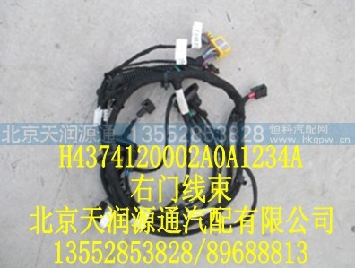 H4374120002A0A1234A,右门线束,北京天润源通汽配有限公司 北京天韵元通欧曼配件销售中心