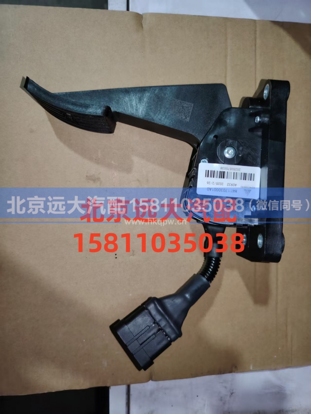 H4117030001A0,油门踏板总成(电子),北京远大汽车配件有限公司