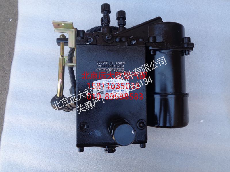 H0504020300A0,车身翻转电动油泵总成,北京远大欧曼汽车配件有限公司