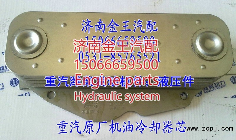 61500010334,机油冷却器芯8片/欧二,济南金王重汽配件经营部