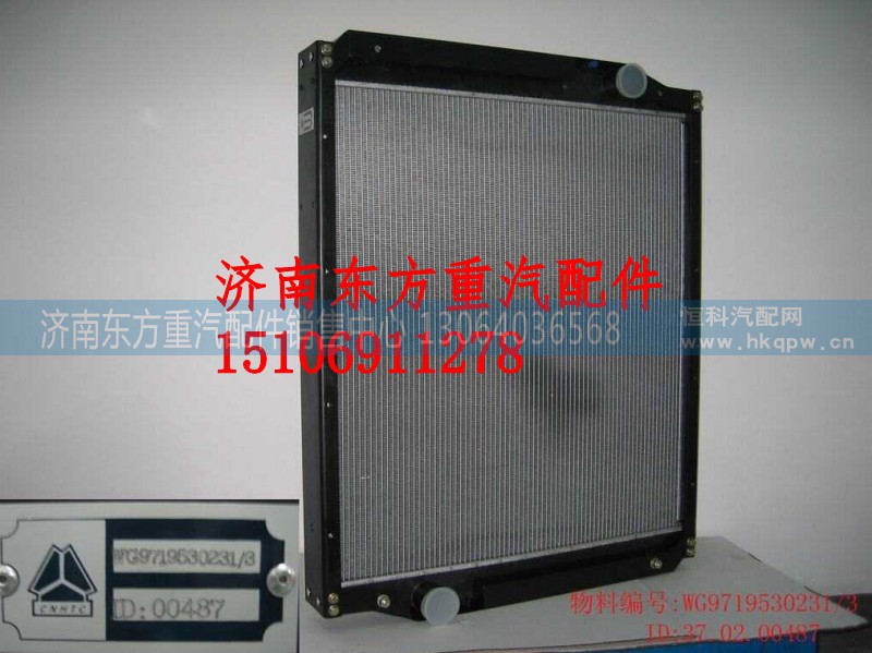 WG9719530231/3,水箱总成(HW/0231)铝,济南东方重汽配件销售中心