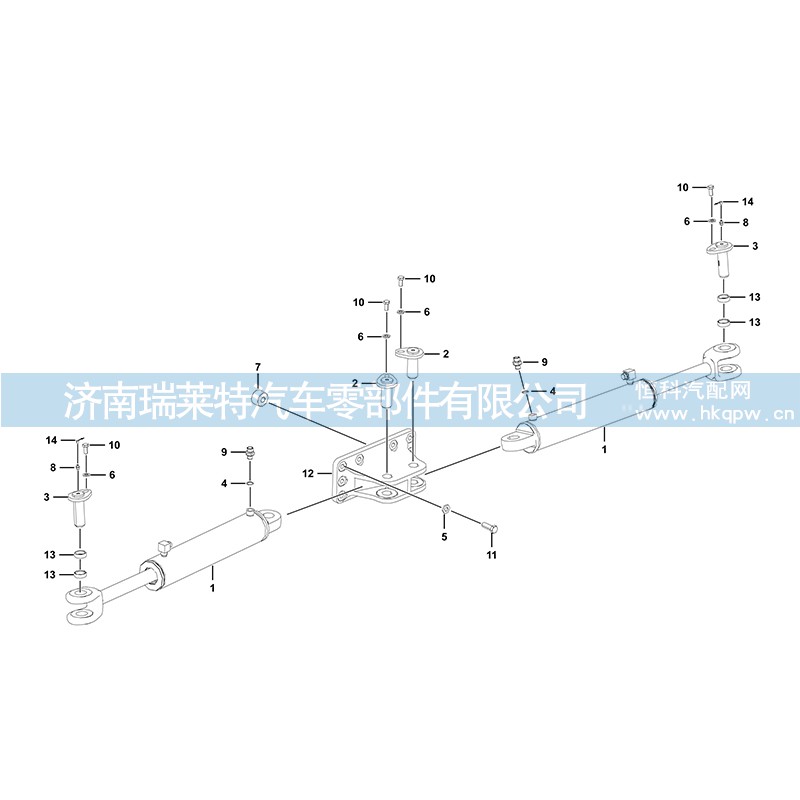 4120706513 转向缸HSGL-80*45*370-760