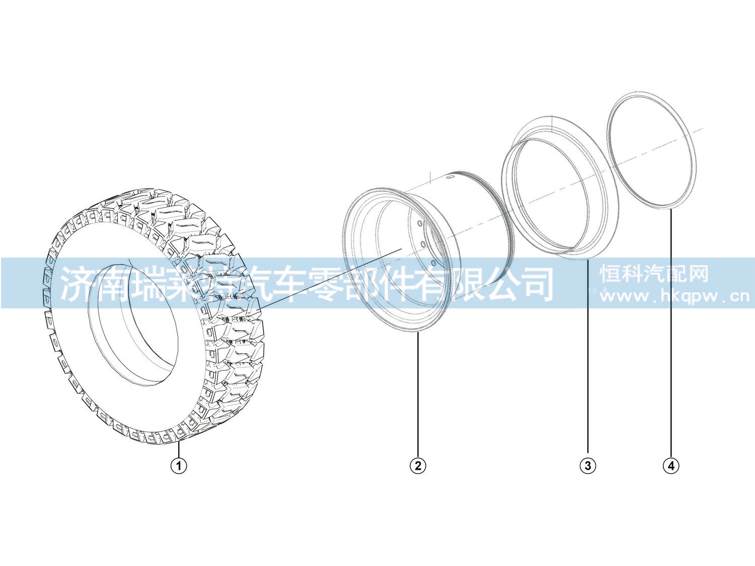 铸造轮辋HX13.00/2.5-29（TL24孔） 4110708782