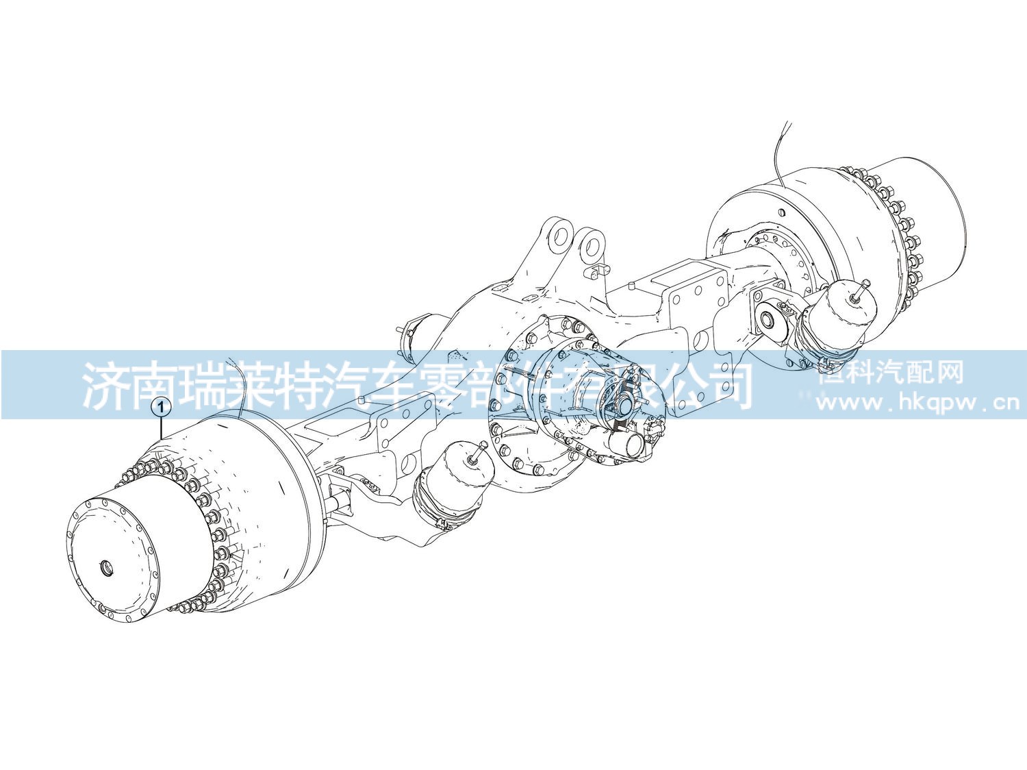 后桥总成PX58T（i=21.398+ABS） 4110708699