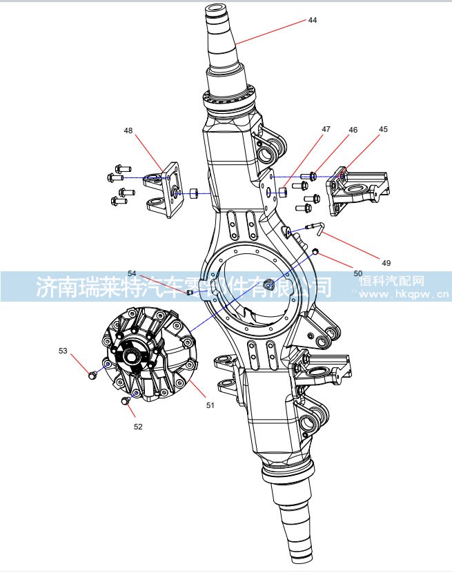 后桥主减速器总成 131401020099A165