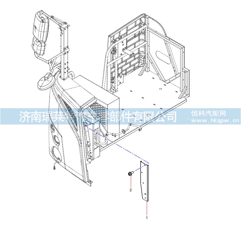 右侧平台支撑安装中侧板焊合 JSS005952083