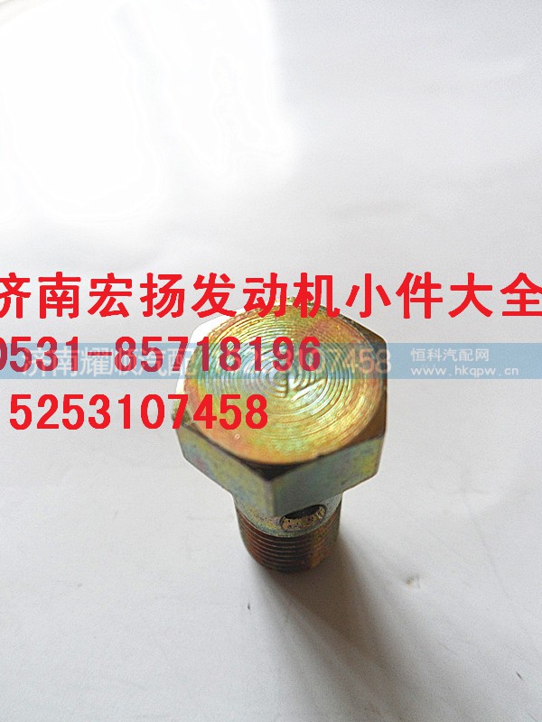 VG1246050022,M10放气管空心螺栓,济南耀顺汽车配件有限公司（重汽、潍柴发动机小件专卖）