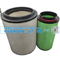 防沙尘空气滤清器 KW2850 AF25452  AF25453  AA2957  1109-00135适用于东风前四后八、福田欧曼自卸车/欧马可，以及工程机械装载机发动机等车型。