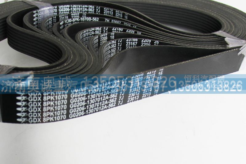 8PK1070  G0206-1307012A-562,皮带,济南国盛汽车配件有限公司(原奥诚)