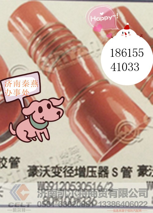 WG9120530516,变径增压器S管,济南凯尔特商贸有限公司
