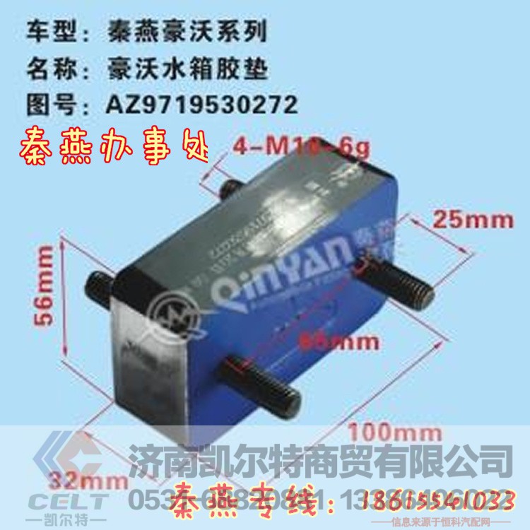 AZ9719530272,水箱胶垫,济南凯尔特商贸有限公司