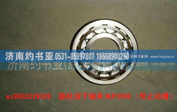 AZ9003329309,圆柱滚子轴承NUP309E（带止动槽）,济南约书亚汽车配件有限公司（原华鲁信业）