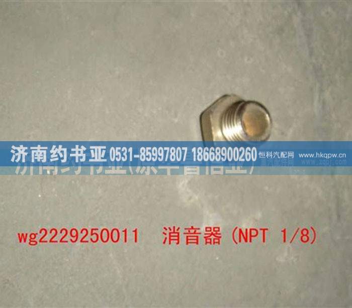 WG2229250011,消音器(NPT1/8),济南约书亚汽车配件有限公司（原华鲁信业）