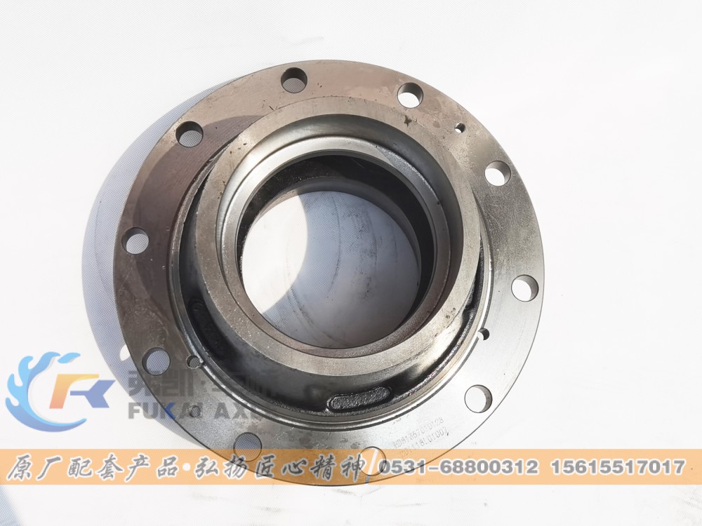 81.35701.0128,后轮毂 Rear hub,山东弗凯车桥重卡零部件制造有限公司