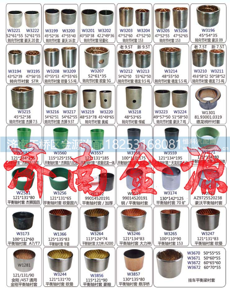 ,鋼板襯套  吊耳襯套,濟南天橋區(qū)金源汽車配件經(jīng)銷處