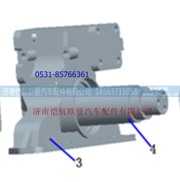 CY3680001-1,平衡轴支架带短轴,济南恺航欧曼汽车配件有限公司