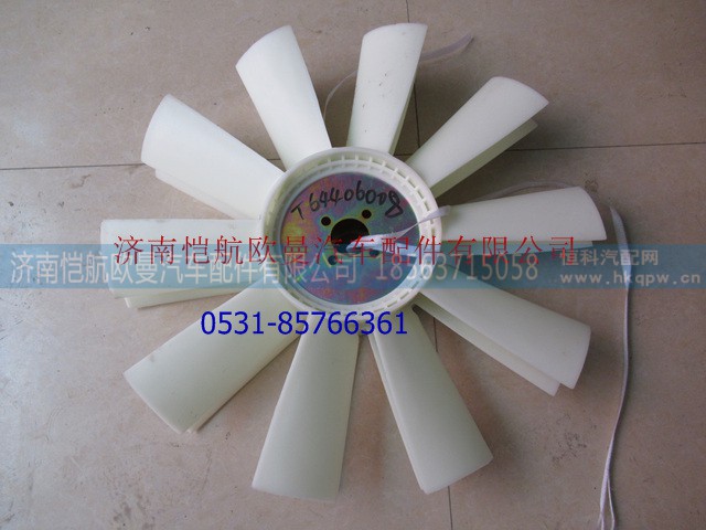 T64406008,风扇叶10叶4孔直径55,济南恺航欧曼汽车配件有限公司