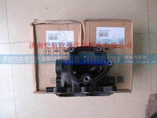 3697709,节温器壳福康,济南恺航欧曼汽车配件有限公司