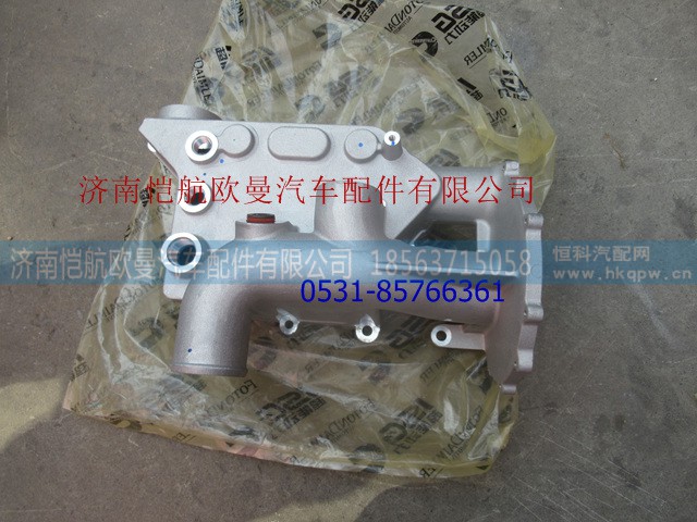 3696232,机油冷却器盖福康,济南恺航欧曼汽车配件有限公司