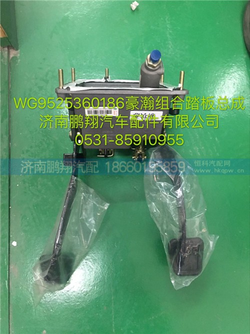 WG9525360186,豪瀚組合踏板總成,濟(jì)南鵬翔汽車配件有限公司