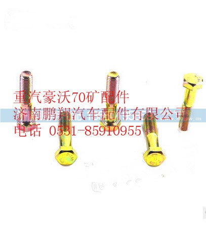 WG9725470818,重汽豪沃70矿卡套式铰接六角螺栓,济南鹏翔汽车配件有限公司