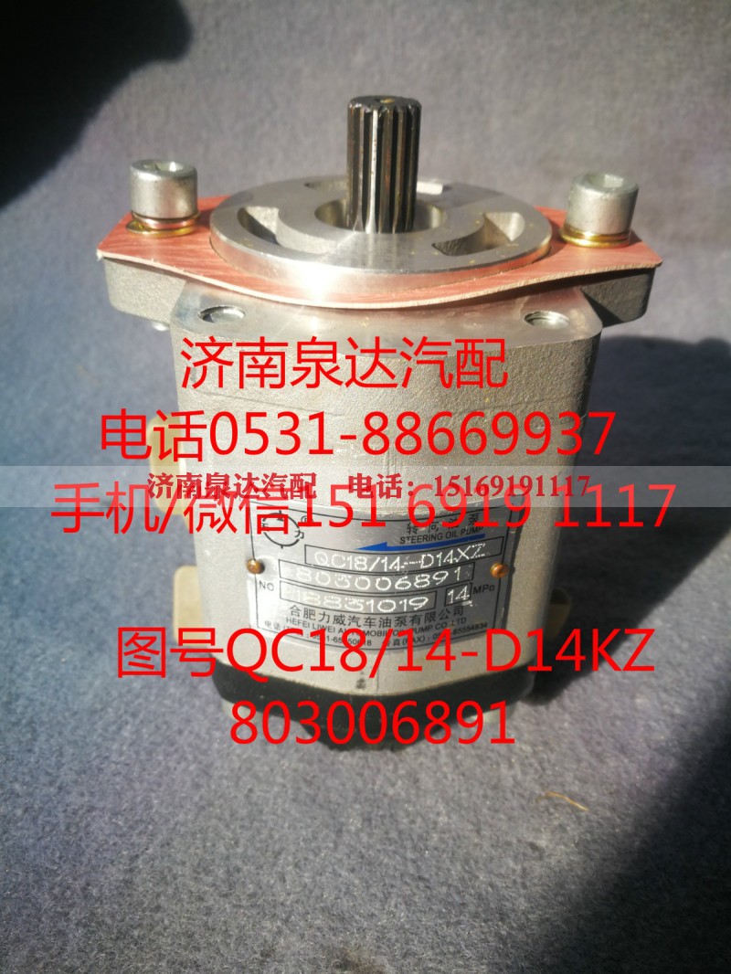 QC18/14-D14XZ,转向助力泵,济南泉达汽配有限公司