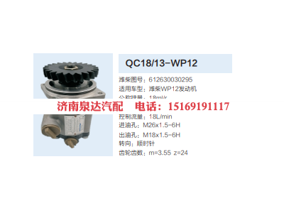 612630030295,轉(zhuǎn)向助力泵,濟(jì)南泉達(dá)汽配有限公司