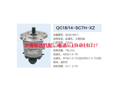 QC18/14-SC7H-XZ,動(dòng)力轉(zhuǎn)向齒輪泵,濟(jì)南泉達(dá)汽配有限公司