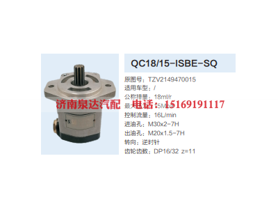 TZV2149470015,动力转向齿轮泵,济南泉达汽配有限公司