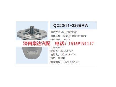 13069363,动力转向齿轮泵,济南泉达汽配有限公司