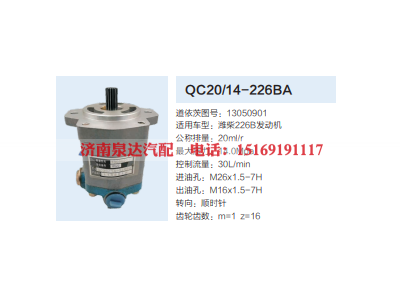 QC20/14-226BA,动力转向齿轮泵,济南泉达汽配有限公司