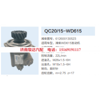 潍柴WD615发动机齿轮泵转向泵助力泵液压油泵