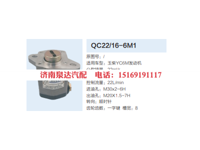 QC22/16-6M1,转向助力泵,济南泉达汽配有限公司