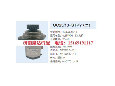 QC25/13-STPY,转向助力泵,济南泉达汽配有限公司