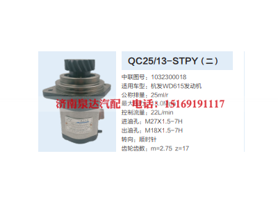 1032300018,转向助力泵,济南泉达汽配有限公司