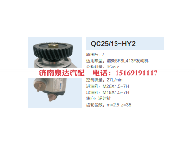 QC25/13-HY2,转向助力泵,济南泉达汽配有限公司