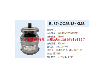 BJ374QC25/13-KMS,转向助力泵,济南泉达汽配有限公司