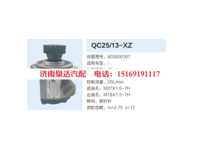 QC25/13-XZ,转向助力泵,济南泉达汽配有限公司