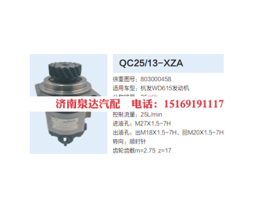 QC25/13-XZA,转向助力泵,济南泉达汽配有限公司