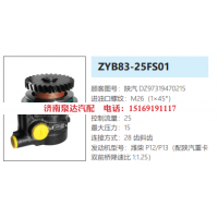 ZYB83-25FS01陕汽德龙转向助力泵液压油泵转子泵动力泵