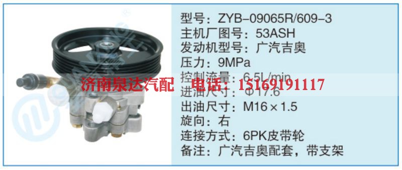 ZYB-09065R-609-3,53ASH小车转向泵系列