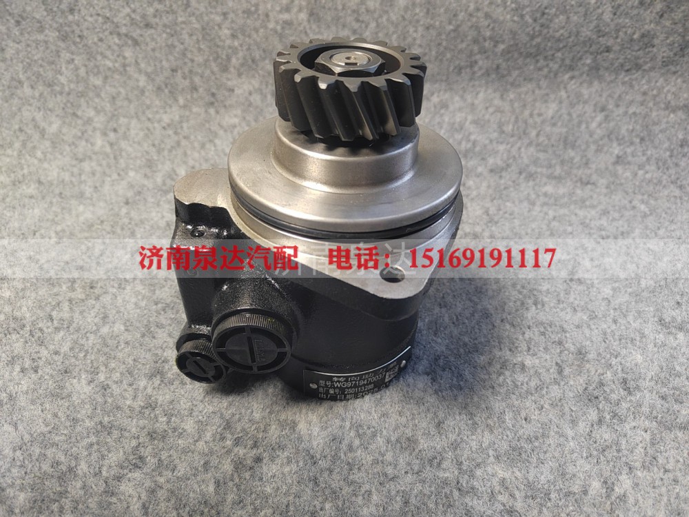WG9719470037,转向助力叶片泵,济南泉达汽配有限公司