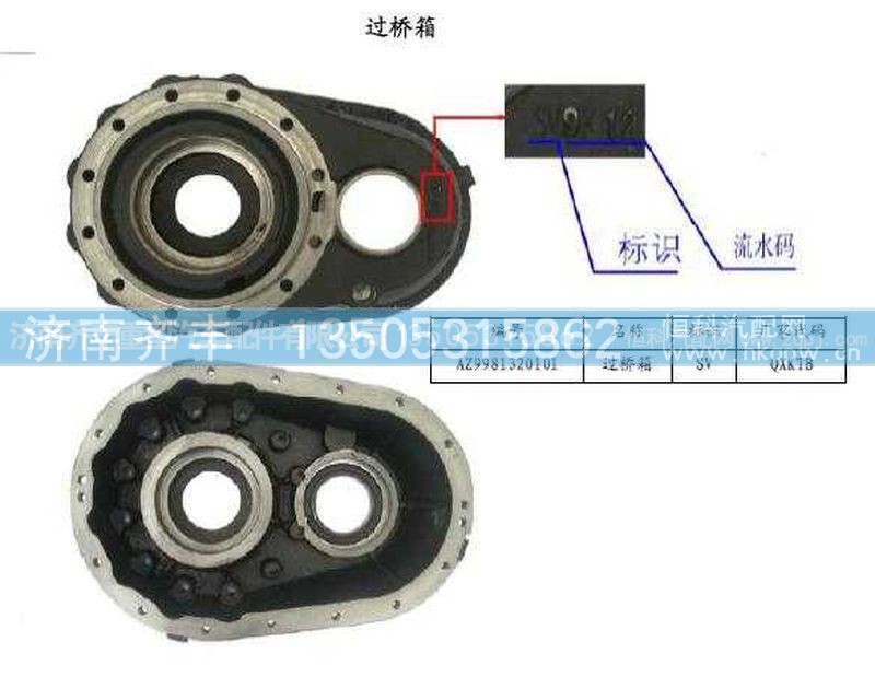 ,AC16中桥过桥箱,济南铁鹿汽车零部件有限公司
