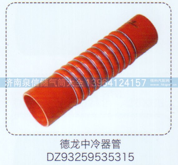DZ93259535315,德龍中冷器管,濟南泉信汽配