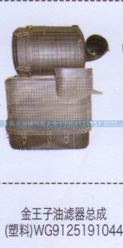 WG9125191044,金王子油滤器总成（塑料）,济南泉信汽配