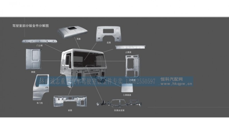 ,豪沃后背外皮,济南诚志重型汽车驾驶室钣金件专卖